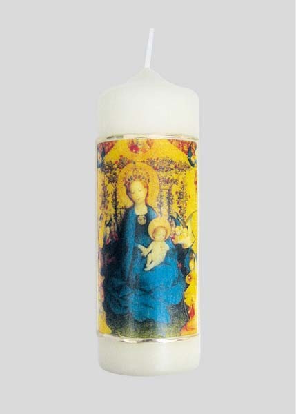 Kerze „Die Muttergottes im Rosenhag“