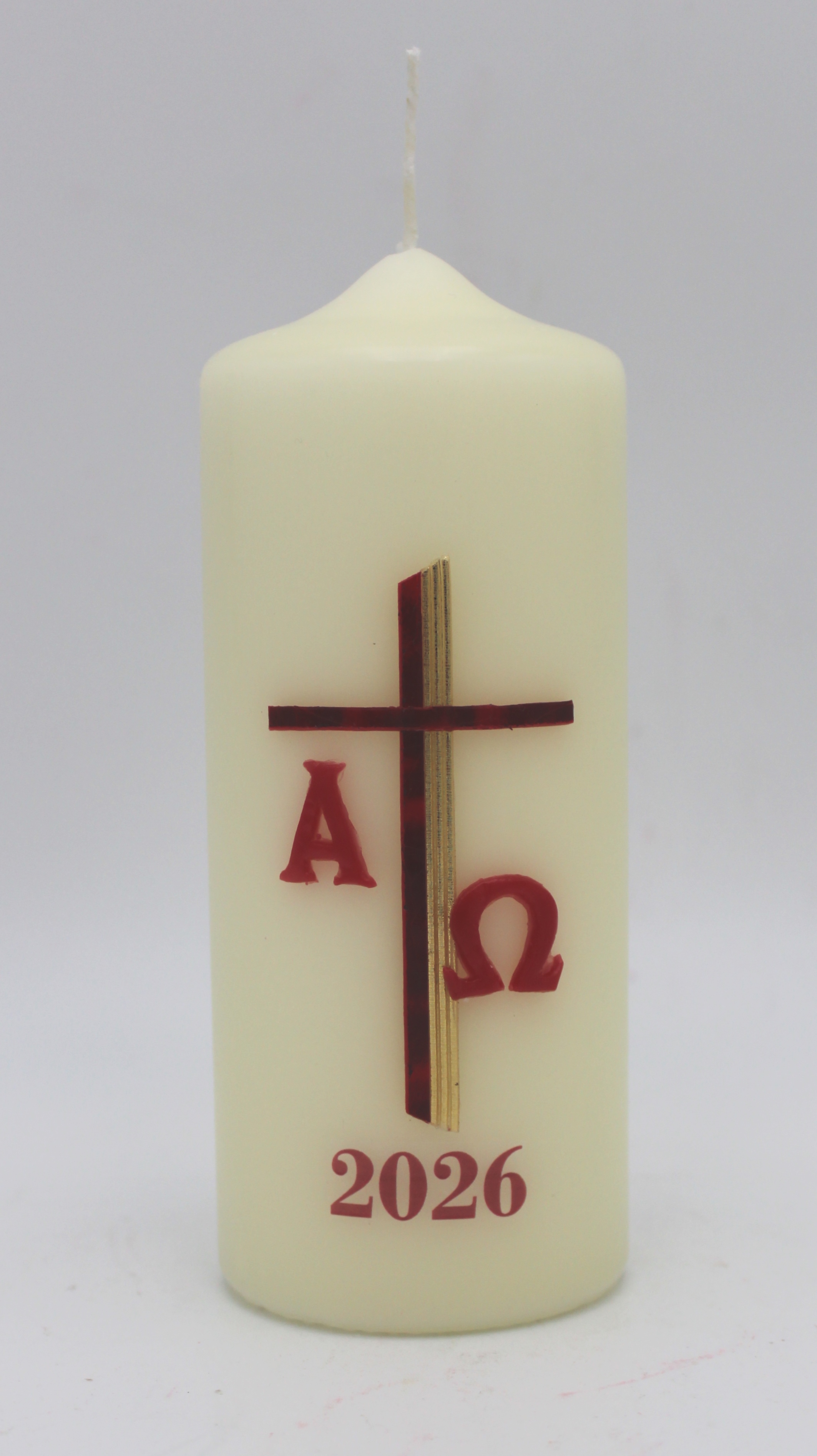 Kerze „Alpha und Omega“ 2026