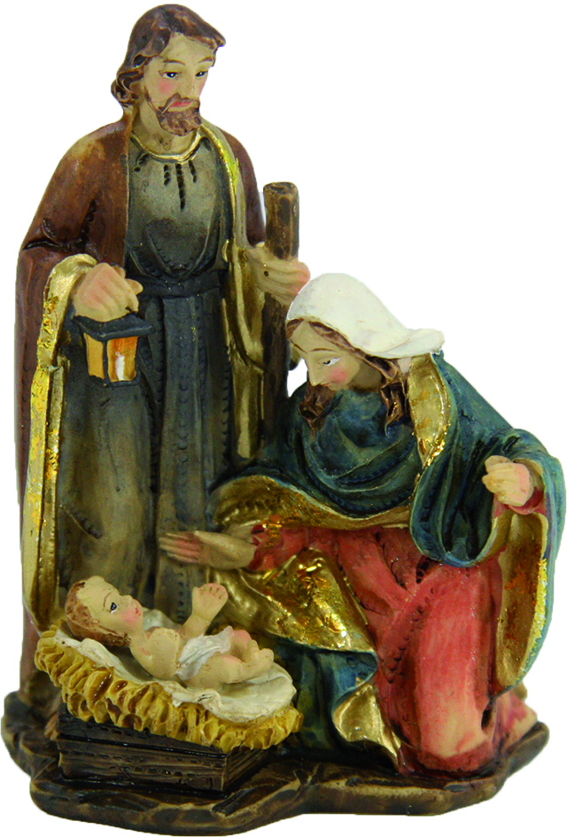 Blockkrippe „Heilige Familie“
