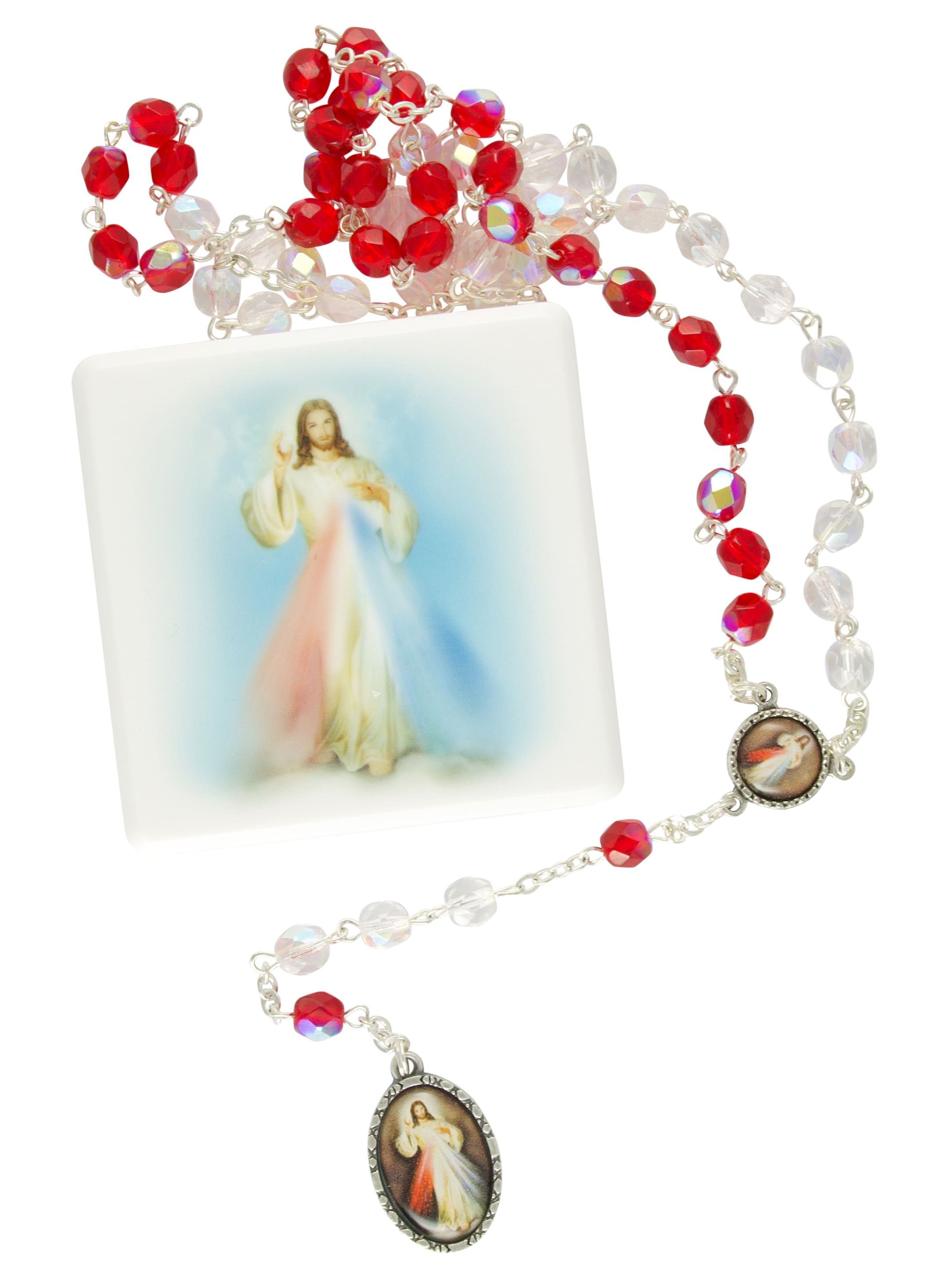 Barmherziger-Jesus-Rosenkranz in Geschenkschachtel