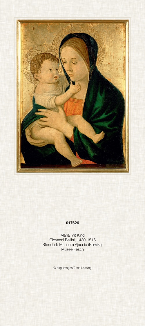 Liturgischer Kalender Rückwand „Maria mit Kind“ (Bellini)
