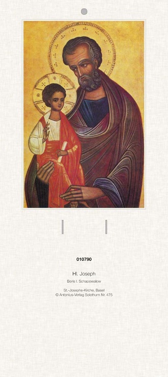 Liturgischer Kalender Rückwand „Hl. Josef“