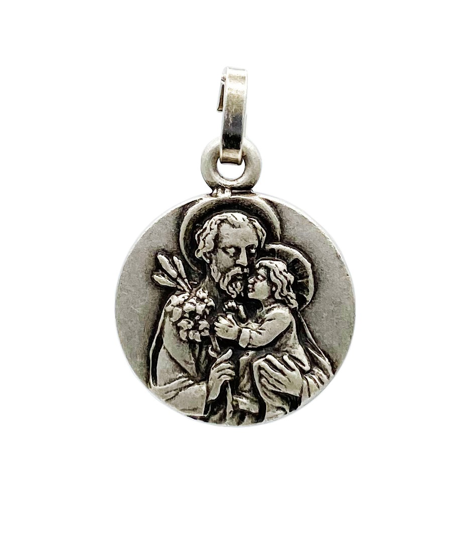 Medaille „Josef“ versilbert, 14 mm