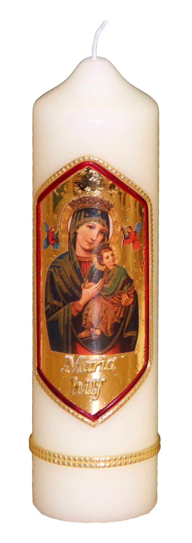 Kerze „Maria hilf“