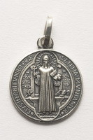 Benediktus-Medaille, 925er-Silber, 14 mm