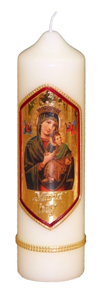 Kerze „Maria hilf“
