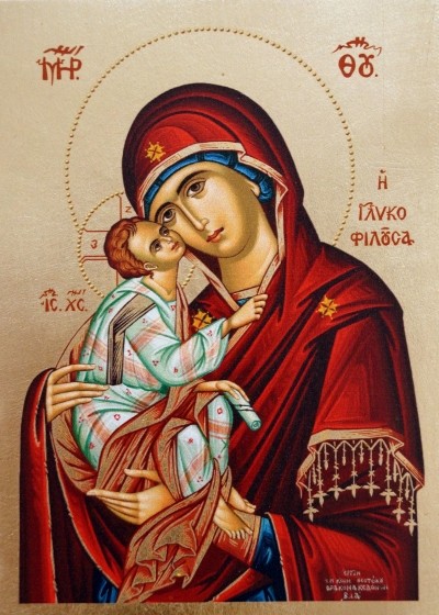Ikone „Madonna Glikofilussa“, 14 x 10 cm